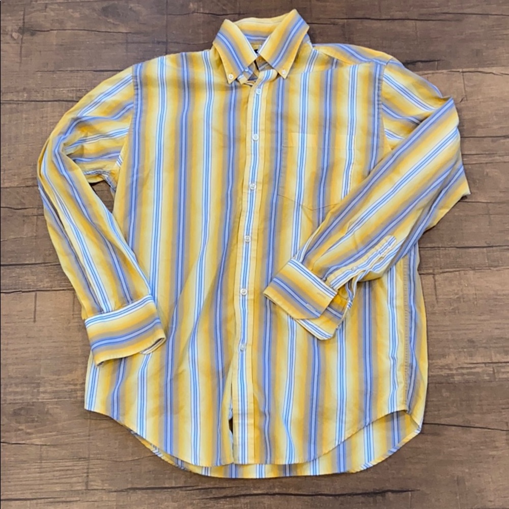 Yellow Striped Dress shirt
